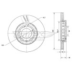 TOMEX Brakes Bremsscheibe